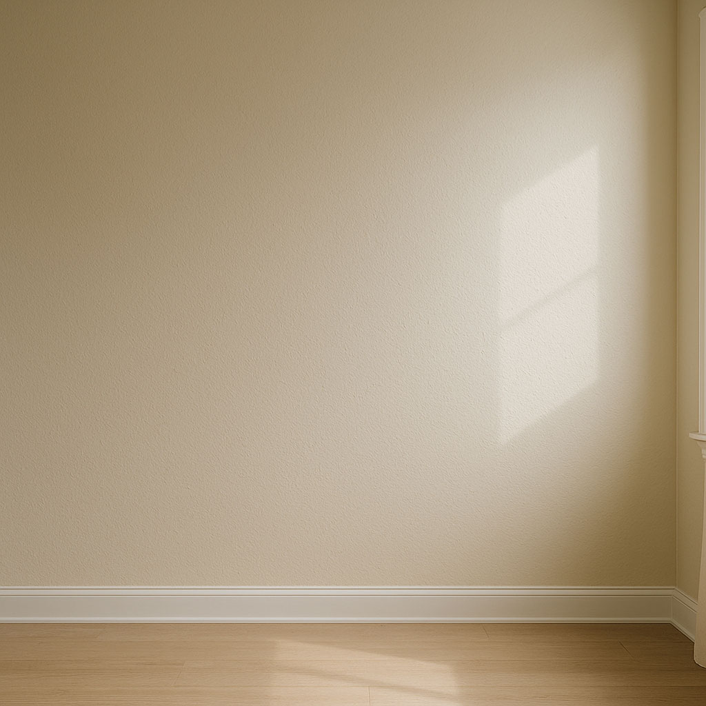 تست رنگ دیوار در نور طبیعی و مصنوعی پیش از اجرای نهایی