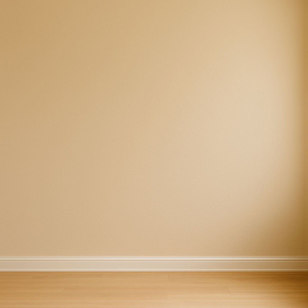 دیوار با رنگ روشن و نور متعادل که باعث بزرگ‌تر دیده شدن فضا می‌شود